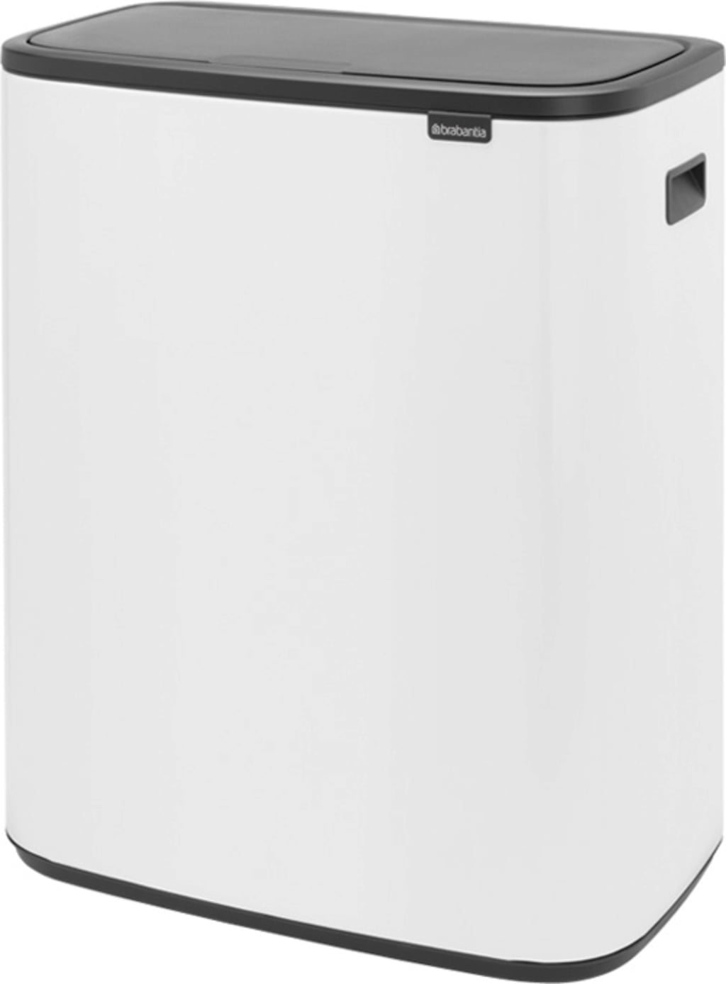 Bo Touch Bin 60 L mit 1 Kunststoffeinsatz - White