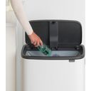 Bo Touch Bin - 60 L With 1 Plastic Insert - White