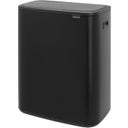 Bo Touch Bin 60 L mit 1 Kunststoffeinsatz - Matt Black