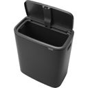 Bo Touch Bin 60 L mit 1 Kunststoffeinsatz - Matt Black