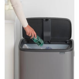 Brabantia Bo Touch Bin, 60 Liter - Platinum