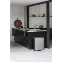 Bo Touch Bin - Pattumiera 60 L con Inserto in Plastica - Matt Steel Fingerprint Proof