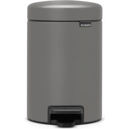 Brabantia Poubelle à Pédale Newicon 3L - Mineral Concrete Grey