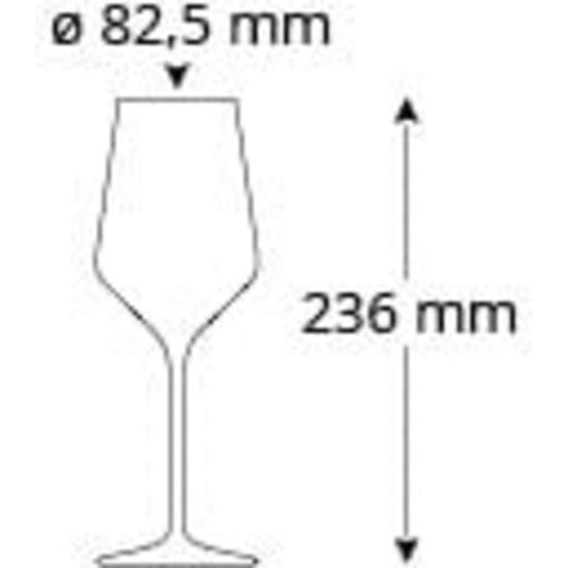 Cristallo Bicchiere da Vino Bianco - Nobless - 6 bicchieri