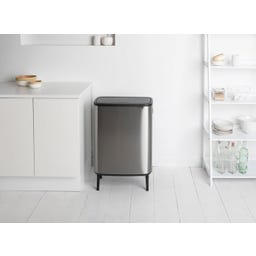 Brabantia Bo Touch Bin Hi 60 L - Matt Steel Fingerprint Proof
