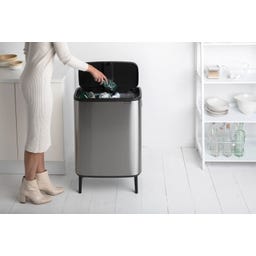 Brabantia Bo Touch Bin Hi 60 L - Matt Steel Fingerprint Proof