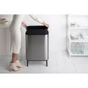 Brabantia Bo Touch Bin Hi 60 L - Matt Steel Fingerprint Proof