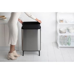 Brabantia Bo Touch Bin Hi 60 L - Matt Steel Fingerprint Proof