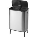 Bo Touch Bin Hi con 2 Cubos Interiores de 30 L - Matt Steel Fingerprint Proof
