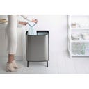Bo Touch Bin Hi con 2 Cubos Interiores de 30 L - Matt Steel Fingerprint Proof