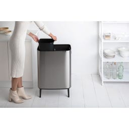 Bo Touch Bin Hi con 2 Cubos Interiores de 30 L - Matt Steel Fingerprint Proof
