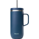 Qwetch Insulated Cold Cup with Handle, 600 ml - Matt Midnight Blue