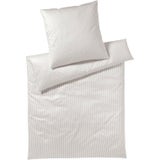 Hamburger Stripes Mako Satin Pillowcase, sand