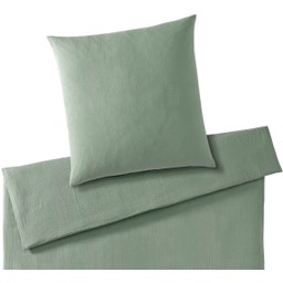 elegante Smooth Muslin Duvet Cover, Pistachio - 135/140 x 200 cm