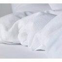 elegante Smooth Muslin Pillowcase, white - 40 x 40 cm