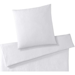 elegante Smooth Muslin Pillowcase, white - 40 x 40 cm