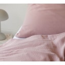 elegante Smooth Muslin Pillowcase, Blush - 40 x 40 cm