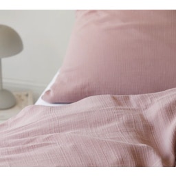 elegante Smooth Muslin Pillowcase, Blush - 40 x 40 cm