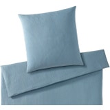 elegante Smooth Muslin Pillowcase, Smoke Blue