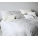 elegante Smooth Muslin Duvet Cover, White - 135/140 x 200 cm