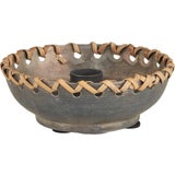 Candle Holder with Rattan Decor, for 1.3 cm candles