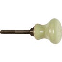 Ceramic Door Knob, Green