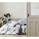 Breezee Half-Linen Duvet Cover, light grey - 135/140 x 200 cm