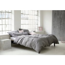 Breezee Half-Linen Duvet Cover, dark grey - 135/140 x 200 cm