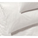 Hamburger Stripes Mako Satin Duvet Cover, natural - 135/140 x 200 cm