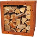 Kaminholzregal Infinita Edelrost, 38 x 38 cm
