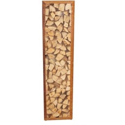 Prima terra Infinita Firewood Shelf with Rust Patina - 158 x 38 cm