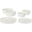 Eau Tableware Set, 8 pieces, off-white porcelain - 1 set