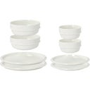 Eau Tableware Set, 8 pieces, off-white porcelain - 1 set