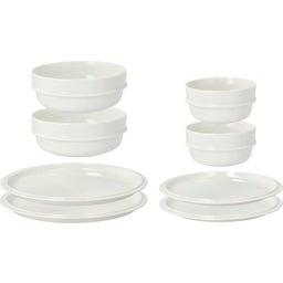 Eau Tableware Set, 8 pieces, off-white porcelain - 1 set