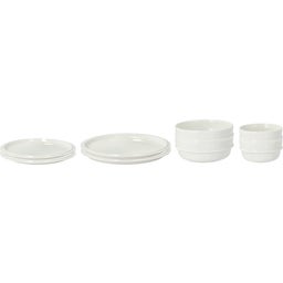 Eau Tableware Set, 8 pieces, off-white porcelain - 1 set