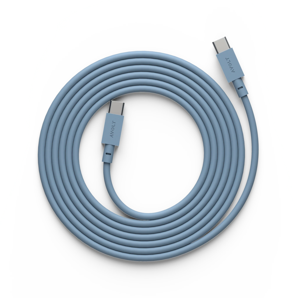 Kabel 1 USB-C till USB-C Laddningskabel, Shark blue