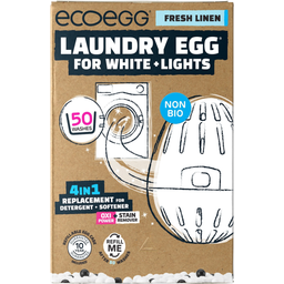 Oeuf de Lavage - 4en1 pour le Linge Blanc ou Clair, 50 Lavages - Fresh Linen