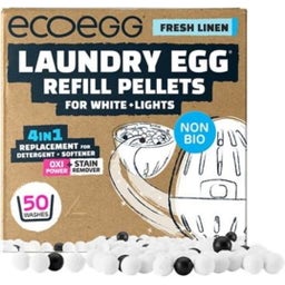 4-in-1 Laundry Egg for White & Lights, 50 Washes - Refill - Fresh Linen