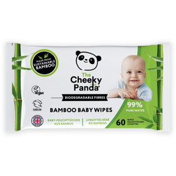 Cheeky Panda Salviette Umidificate per Bambini - 60 pezzi