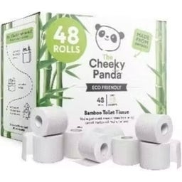 Cheeky Panda Toilettenpapier Großpackung - 48 Rollen x 200 Blatt