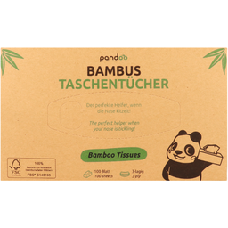 Pandoo Taschentücher aus Bambus - 100 Stück