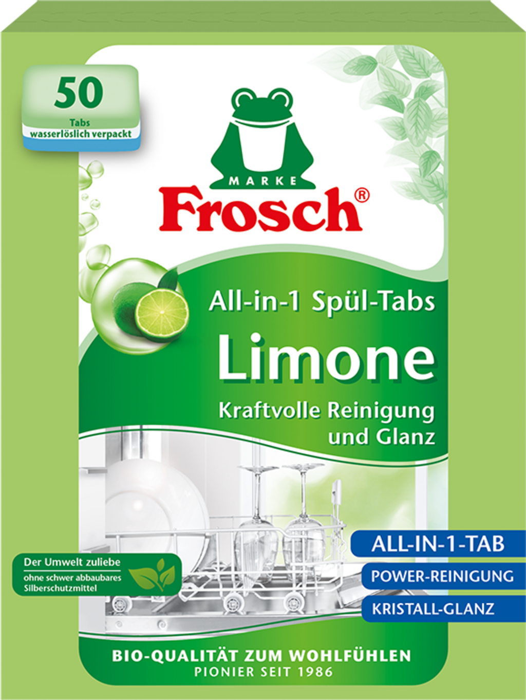 All-in-1 Dishwasher Tabs - Lime, 50 items