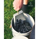 Livlig53 Metalen Emmer met Deksel, 12L - Grijs