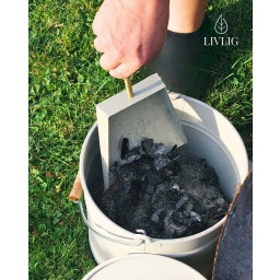 Livlig53 Metalen Emmer met Deksel, 12L - Grijs