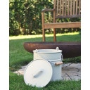 Livlig53 Metalen Emmer met Deksel, 12L - Grijs