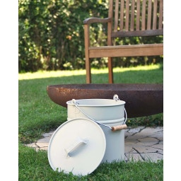 Livlig53 Metalen Emmer met Deksel, 12L - Grijs