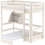 CLASSIC High Bed Casa with Sofa Bed, Click-On Desk and Vertical Ladder, 90 x 200 cm