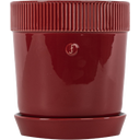 Elise - Vaso con Sottovaso - Large, Bordeaux