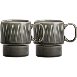 sagaform Coffee & More Kaffeetasse 2er Set - Grey