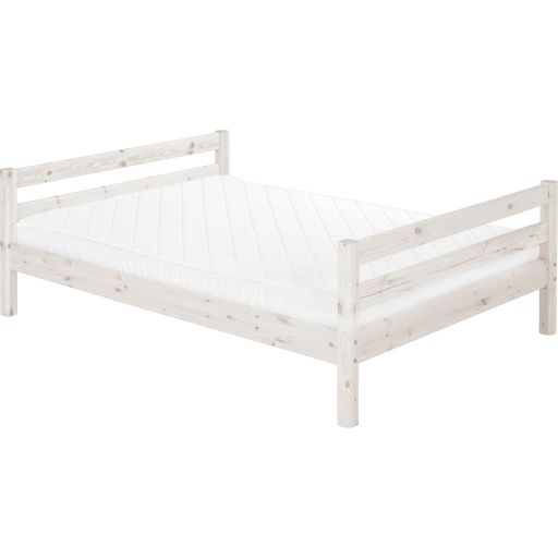 Flexa CLASSIC Single Bed, 140 x 190 cm - White glazed